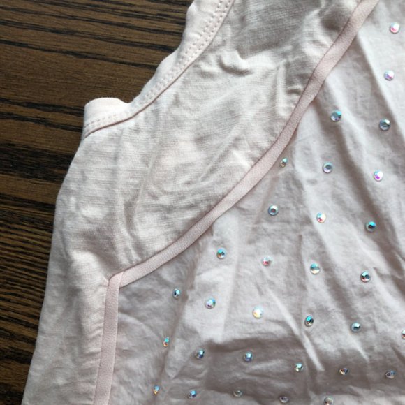 Cream Rhinestone Tank Top - Picture 3 of 6